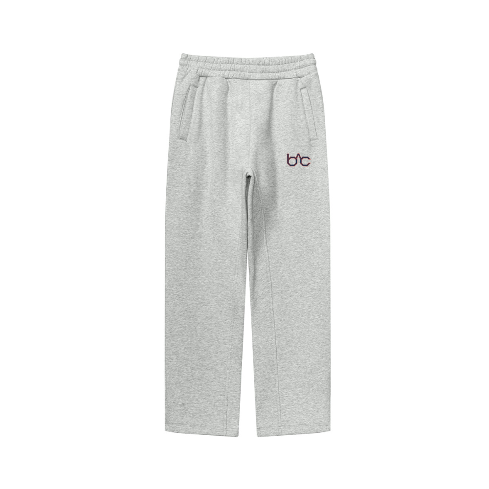 BrandoLa: soLO Border’d Sweatpant - Heather gray