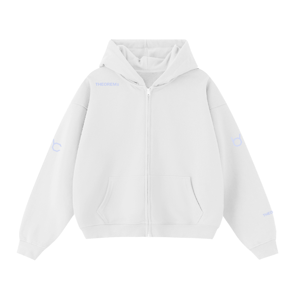 Theorem_5 Cropped Zip Hoodie