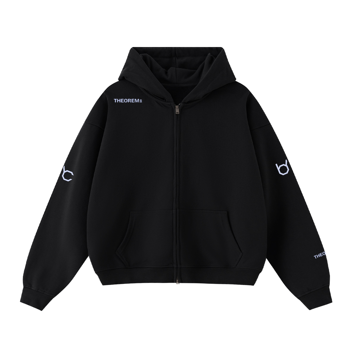 Theorem_5 Cropped Zip Hoodie
