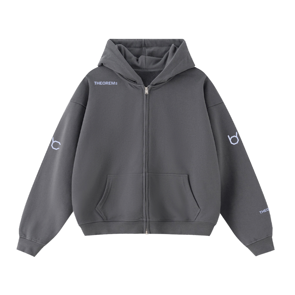 Theorem_5 Cropped Zip Hoodie