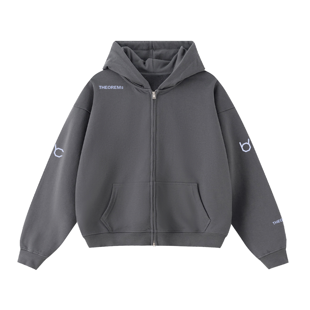 Theorem_5 Cropped Zip Hoodie