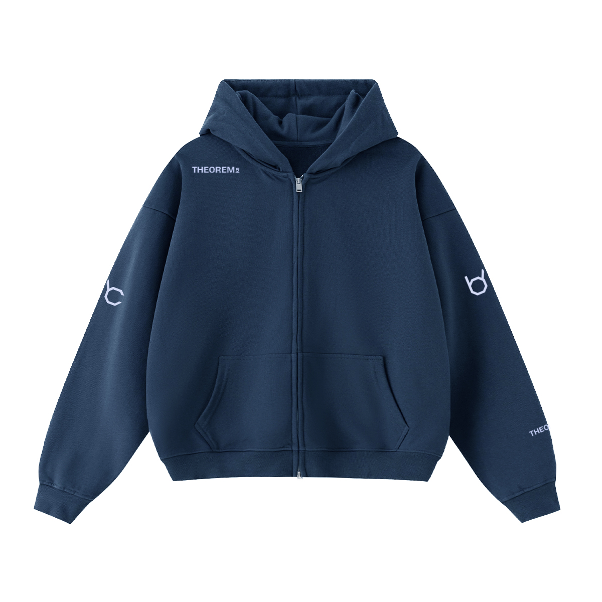 Theorem_5 Cropped Zip Hoodie