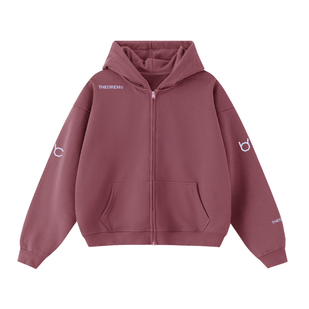 Theorem_5 Cropped Zip Hoodie