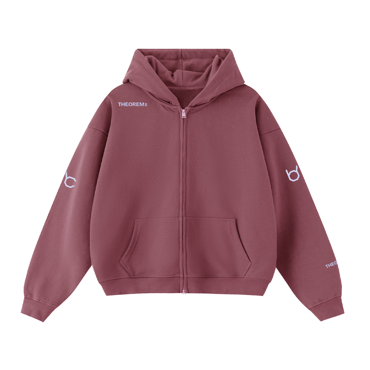 Theorem_5 Cropped Zip Hoodie