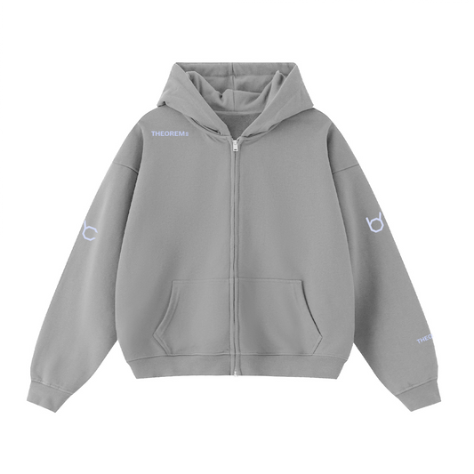 Theorem_5 Cropped Zip Hoodie