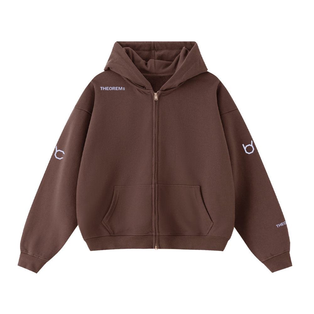 Theorem_5 Cropped Zip Hoodie