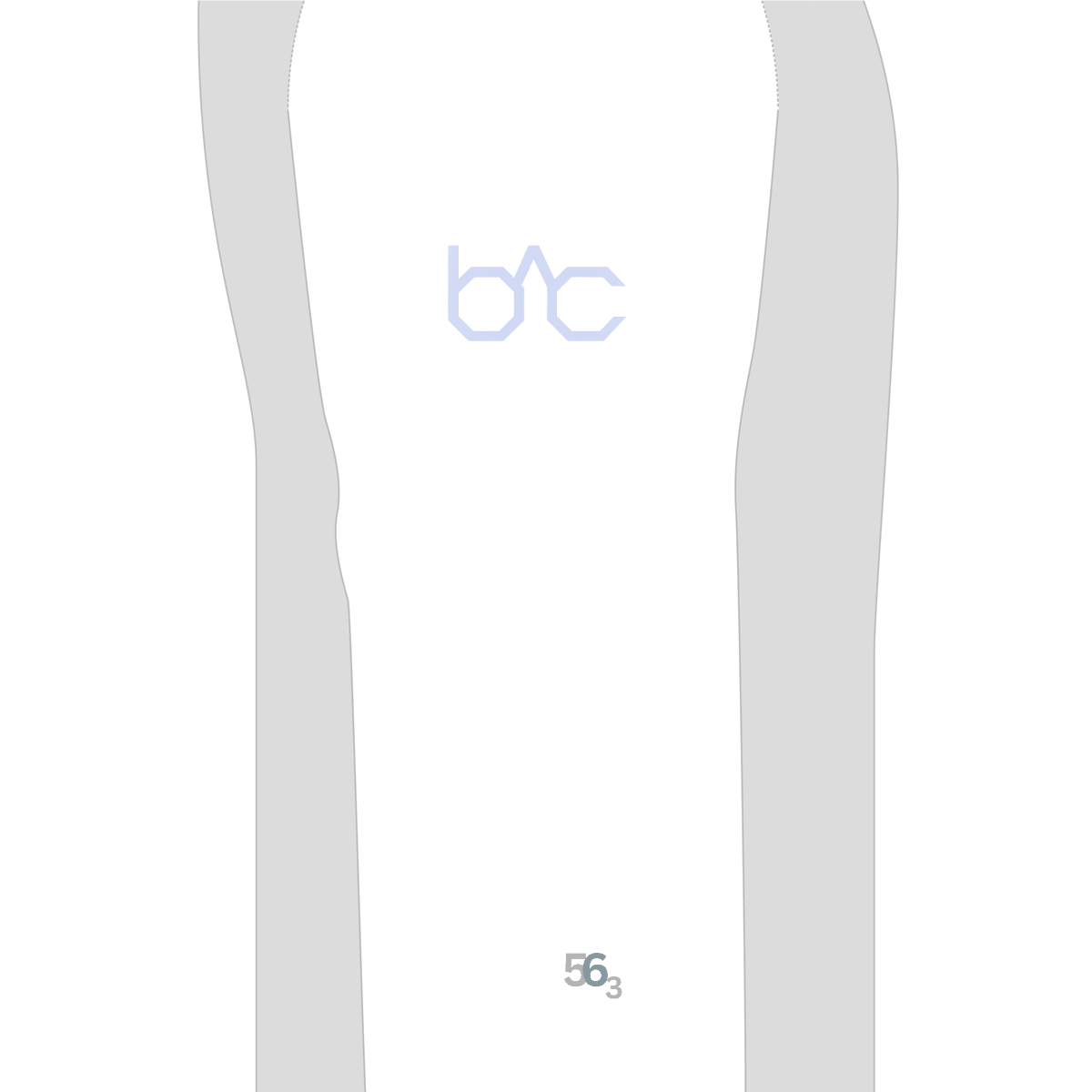 Theorem Equation 56.3 — Cropped Zip Hoodie (White / Light Blue / Smoky Gray)