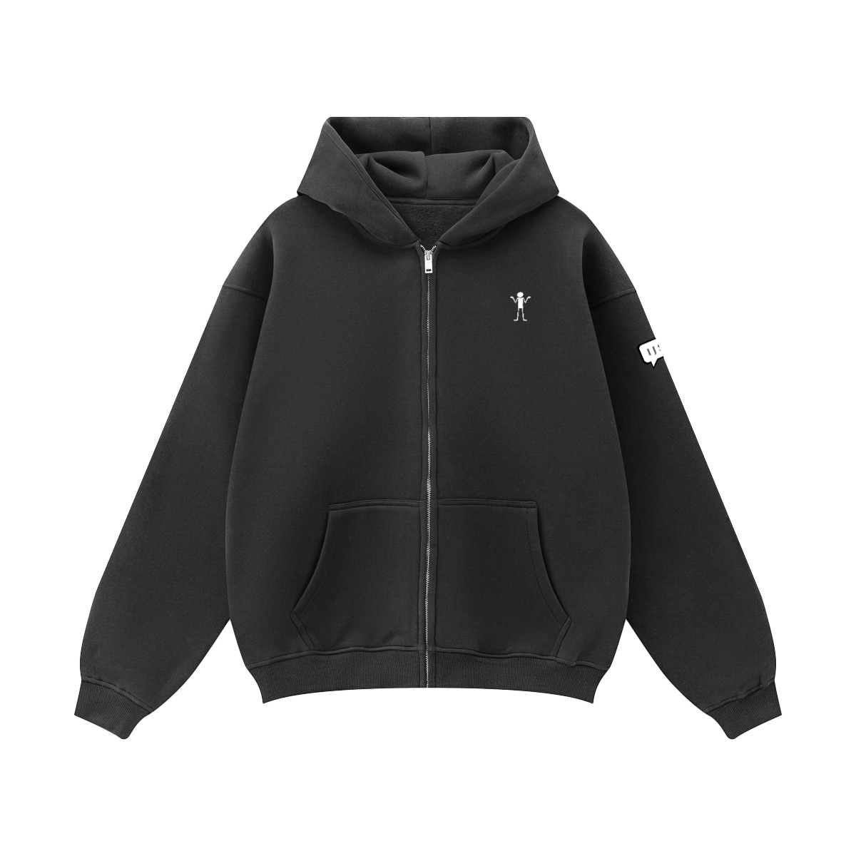 IJS: Zip Hoodie "I'm Just Saying..."Unisex Fleece Zip-up Oversized Hoodie(380GSM)