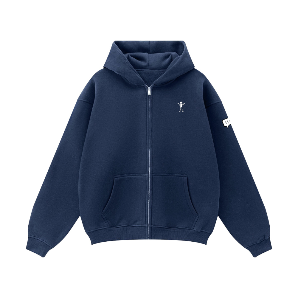 IJS: Zip Hoodie "I'm Just Saying..."Unisex Fleece Zip-up Oversized Hoodie(380GSM)