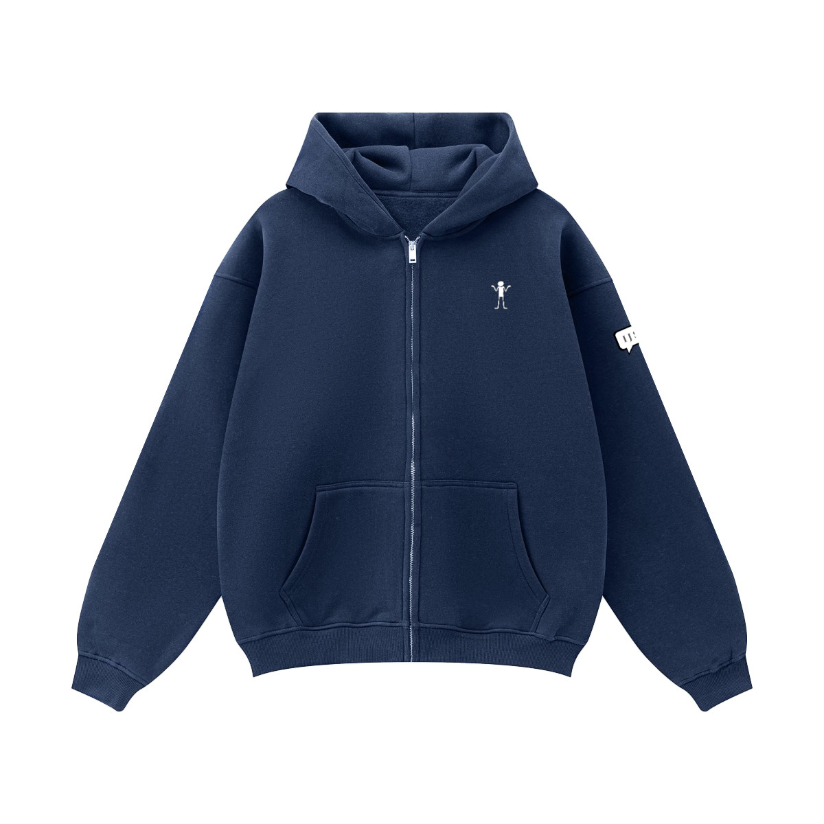 IJS: Zip Hoodie "I'm Just Saying..."Unisex Fleece Zip-up Oversized Hoodie(380GSM)