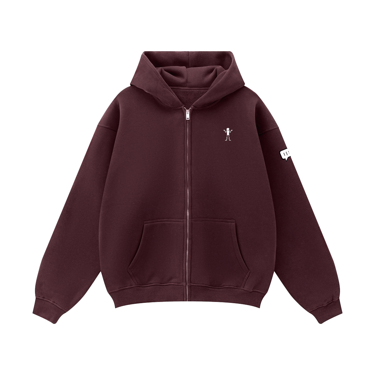 IJS: Zip Hoodie "I'm Just Saying..."Unisex Fleece Zip-up Oversized Hoodie(380GSM)