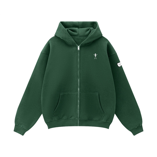 IJS: Zip Hoodie "I'm Just Saying..."Unisex Fleece Zip-up Oversized Hoodie(380GSM)